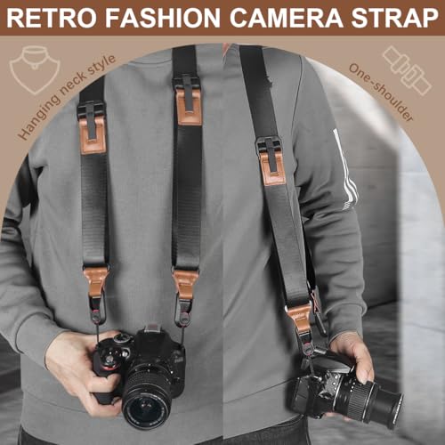 ZORBES® Camera Strap for Mirrorless, DSLR Camera Strap, Camera Belt Comfortable & Adjustable Camera Neck & Shoudler Sling Strap for DSLR Camera, Universal Quick Release Shoulder Strap ZORBES® Camera Strap for Mirrorless, DSLR Camera Strap, Camera Belt Comfortable & Adjustable Camera Neck & Shoudler Sling Strap for DSLR Camera, Universal Quick Release Shoulder Strap